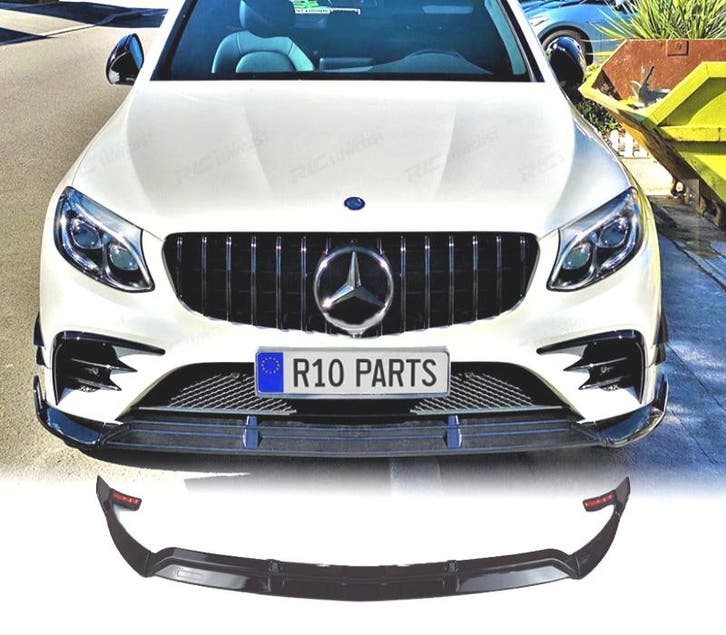 SPOILER LAME DE PARE-CHOCS AVANT MERCEDES GLC X253 15-18 NOI, Autos : Pièces & Accessoires, Carrosserie & Tôlerie, Envoi