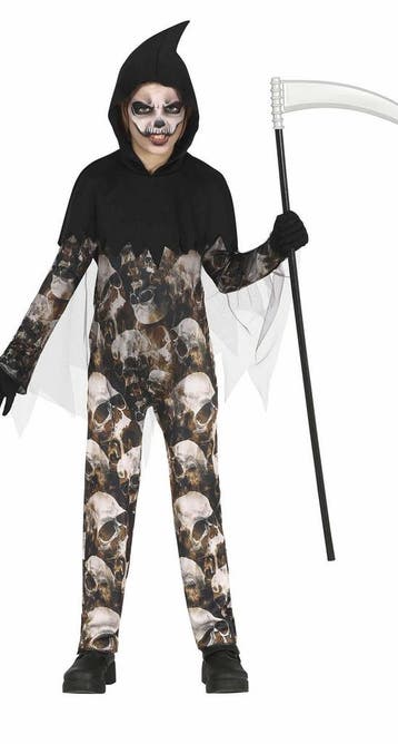 Halloween Kostuum Kind Doodshoofden, Verzenden, Nieuw