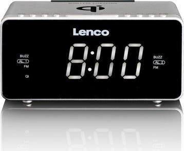 Wekkerradio - Digitale wekker - Alarmklok - Zilver - Lenco -, Verzenden