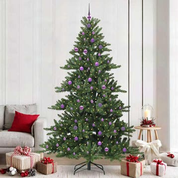 vidaXL Kunstmatige Hinged Kerstboom Groen 240 cm PVC en, Verzenden