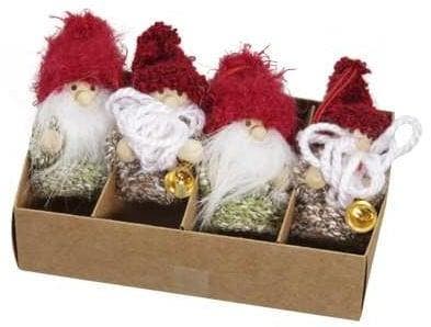 Gnoom kabouter hangers Groen Rood 7 cm set van 4 stuks, Hobby & Loisirs créatifs, Bricolage