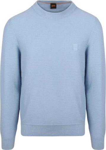 BOSS Trui Anion Blauw maat Maat 48/50 (M) Heren, Verzenden