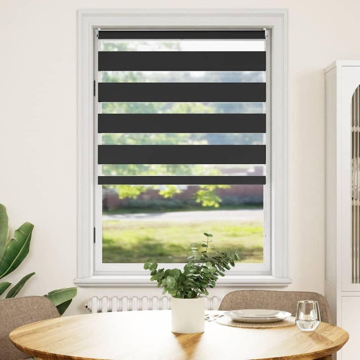 vidaXL Zebra rolgordijn 100,9 x 175 cm stofbreedte 96,7 cm, Maison & Meubles, Ameublement | Rideaux & Stores à lamelles, Envoi