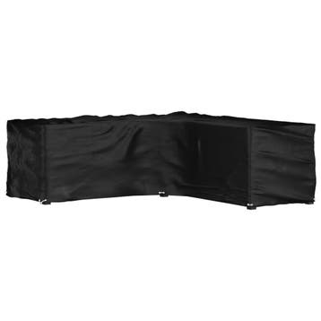 vidaXL Tuinmeubelhoezen met 16 oogjes L-vormig 285x285x90 cm, Verzenden