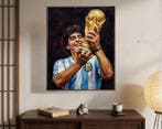 AT9 - [Canvas L] Maradona x World Cup - Digital Oil Painting, Verzamelen, Nieuw