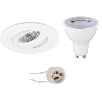 Dimbare 6W LED Spot Set - Ronde Kantelbare Inbouwspot Mat Wi, Verzenden