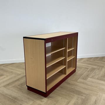 Galvanitas verrijdbare schoolkast (hxbxd) 92x120x42 cm,, Huis en Inrichting, Stoelen, Gebruikt, Rood, Hout
