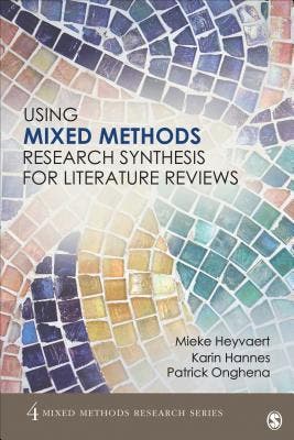 Using Mixed Methods Research Synthesis For Literature Review, Verzenden, Nieuw