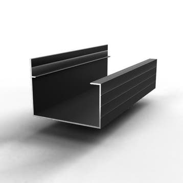 Aluminium goot-500 mm-Zwart, Doe-het-zelf en Bouw, Verzenden, Nieuw