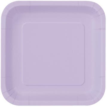 Borden Vierkant Lila 23cm 14st, Verzenden