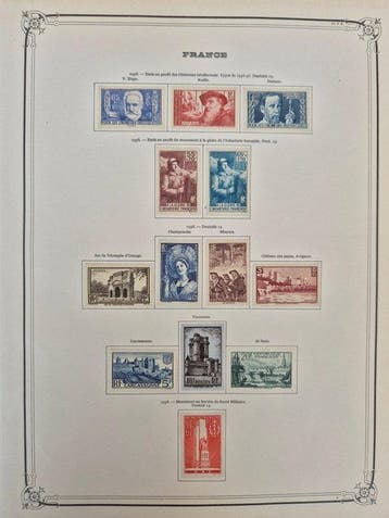 Frankrijk 1937/1947 - Verzameling van Semi Moderne tussen