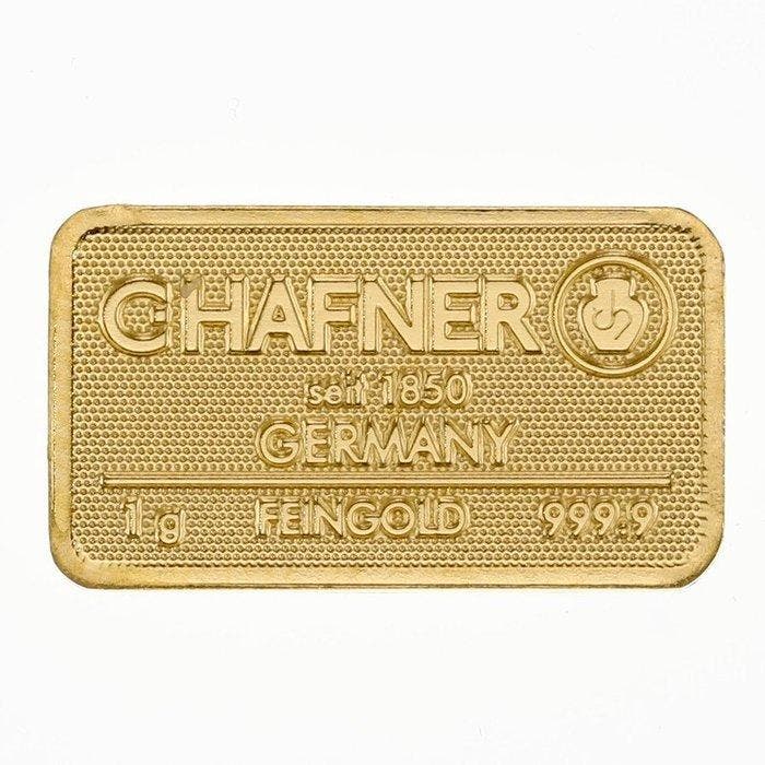 1 gram - Goud .999 - C. Hafner, Germany (Zonder, Timbres & Monnaies, Métaux nobles & Lingots