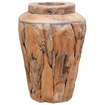 vidaXL Decoratievaas 40x60 cm massief teakhout, Verzenden