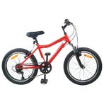 vidaXL Kinderfiets 24 Inch 6-Speed voor 8-12 jaar oud Rood, Verzenden