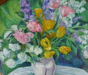Kurt William Kempin (1874-1972) - Blumenstilleben, Antiek en Kunst