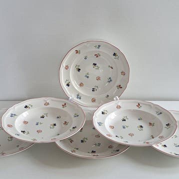 Villeroy & Boch - Bord (6) - Petite Fleur - Vitro-Porzellan