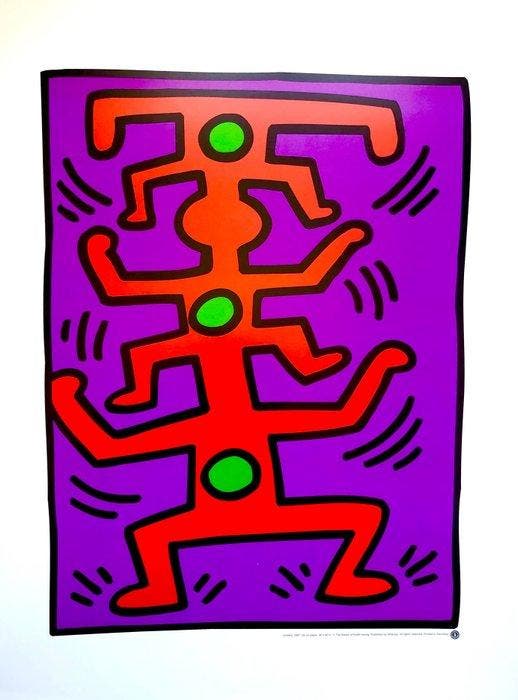 Keith Haring - Untitled - TeNeues licensed print - 1987, Antiquités & Art, Art | Dessins & Photographie