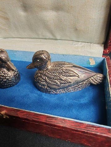 silea - Salière et poivrière (2) - canard - Métal