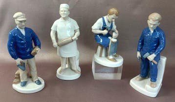 Carl Schneiders Erben - Figurine - Beroepen (4) -, Antiek en Kunst