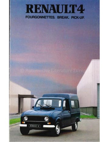 1981 RENAULT 4 BROCHURE FRANS, Nieuw
