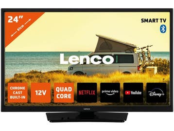 Lenco LED-2463BK (V2) - Android Smart TV - 24 - Ingebouwde, Verzenden, Zo goed als nieuw
