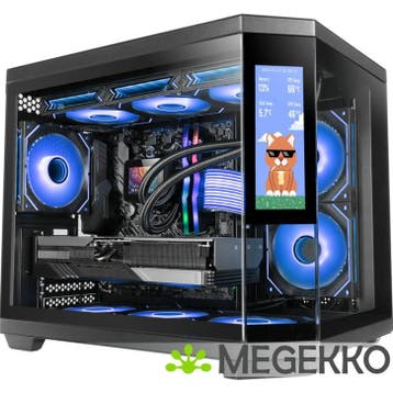 Mars Gaming MC-3TCORELCDM Mini tower Zwart, Computers en Software, Verzenden, Nieuw