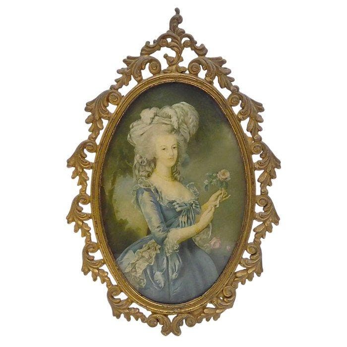 Scuola europea (XIX-XX) - Ritratto di 2 Nobildonne: Regina, Antiquités & Art, Antiquités | Jouets