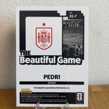 2025/26 Panini Road to World Cup Pedri BG-P Gesigneerde, Nieuw