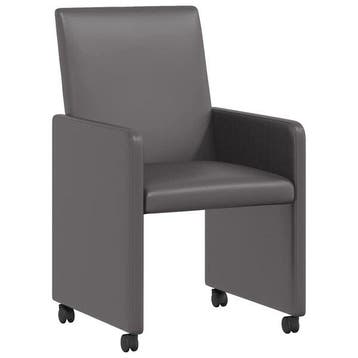 Eetstoelen op wielen | Tweede kansje, OP = OP!, Huis en Inrichting, Stoelen, Twee, Verzenden, Zo goed als nieuw, Metaal