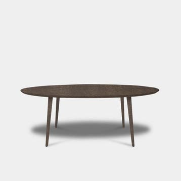 Tafel Ovaal Eikenhout  Konisch  220x110, Nieuw