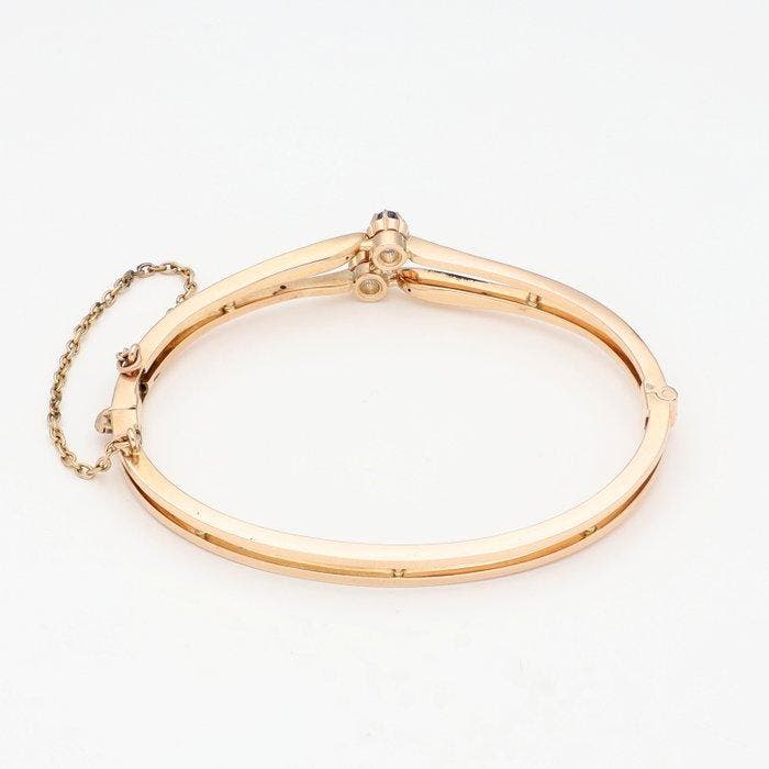 Armband - 14 karaat Roségoud - Diamant - Saffier, Bijoux, Sacs & Beauté, Bracelets