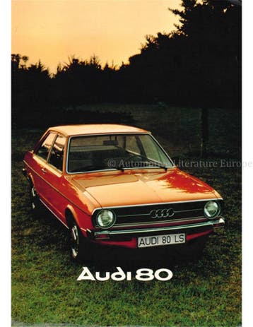 1976 AUDI 80 GT BROCHURE ENGELS, Ophalen of Verzenden