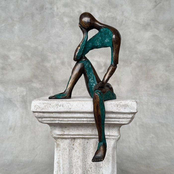 sculptuur, NO RESERVE PRICE - Modern Bronze Sculpture -, Antiquités & Art, Art | Objets design