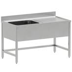 Spoeltafel | ECO | RVS | 1 Spoelbak (Links) + Afdruipvlak |, Verzenden, Nieuw in verpakking