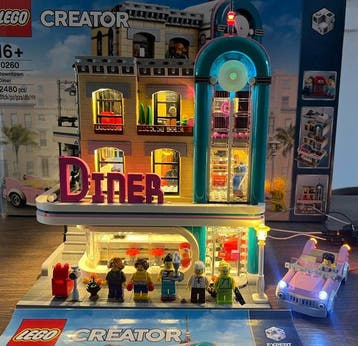 Lego Set - 10260 - Creator - Downtown Diner, Nieuw