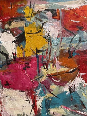Nguyen Robert (1958) - Lenvol des Pigments 80 80 cm