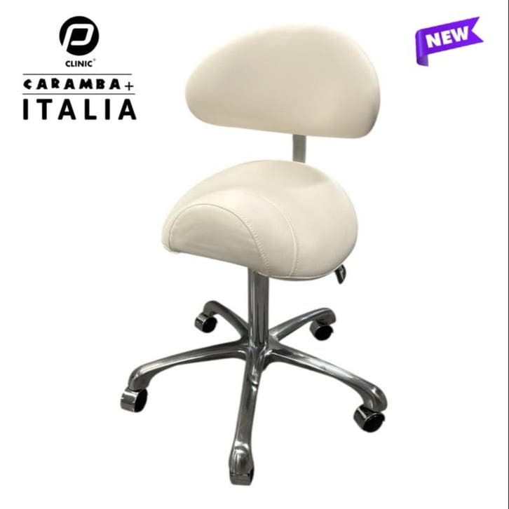 Tabouret Caramba Italia Wit New model - Ergonomische Zade..., Elektronische apparatuur, Persoonlijke Verzorgingsapparatuur, Overige typen