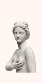 marmo bianco - Beeld, Venete dei medici - 25 cm - Marmer