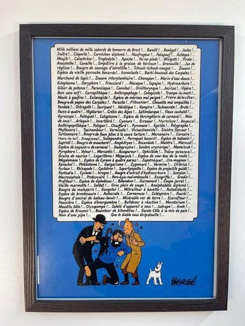 Tintin - Le poster des 220 jurons du Capitaine Haddock + Les, Boeken, Nieuw