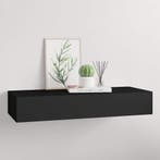 vidaXL Wandschap met lade 60x23,5x10 cm MDF zwart, Huis en Inrichting, Verzenden, Nieuw