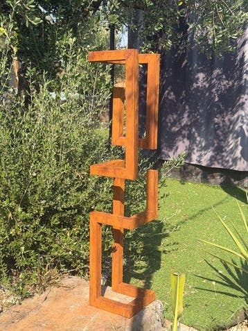 Ana Lucia B.M - Sculpture Corten - XL - No Reserve, Antiek en Kunst