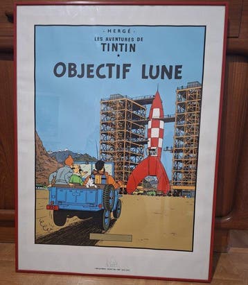 Hergé - Objectif Lune - Galerie Escale - Paris - 1985, Nieuw