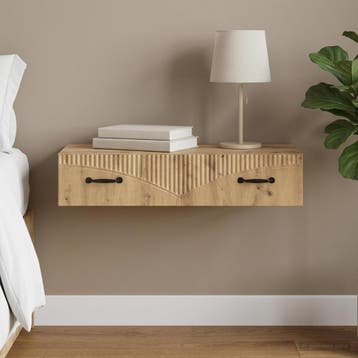 vidaXL Wandgemonteerde Zijtafel 87,5 x 34,5 x 17 cm Bewerkt, Verzenden