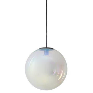 2dekans | Medina Hanglamp - Glas - Ø40cm - Rainbow/Zwart, Ophalen of Verzenden, Nieuw
