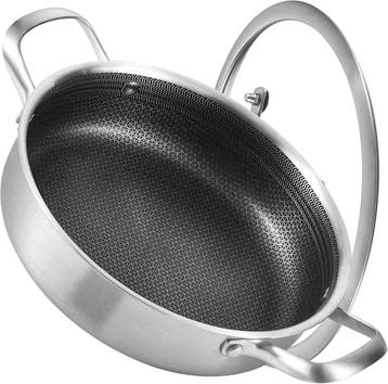 Poele hybride 26 cm - Ceramique sans PFAS - Retour client..., Verzenden, Inox
