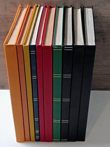 Accessoires - 10 postzegelalbums, Gestempeld