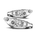 PHARES PEUGEOT 206 98-08 ANGEL EYES CCFL FOND CHROMÉ, Verzenden, Nieuw