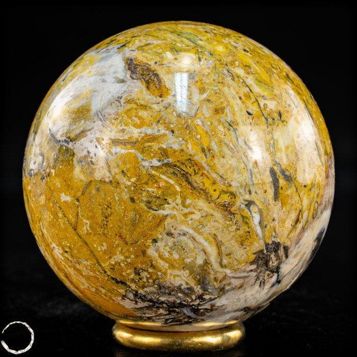 Natuurlijke Bumblebee Jasper bal uit Indonesië – Gloeiend, Antiquités & Art, Curiosités & Brocante
