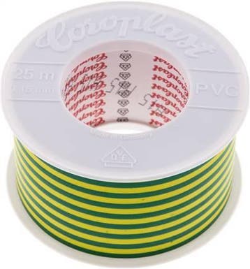 Elektrische Isolatietape Vde-Getest 50mm/25m Groen/Geel, Verzenden, Nieuw