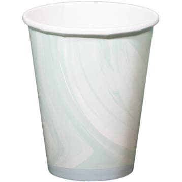 Blauwe Bekers Marmer 250ml 6st, Verzenden, Nieuw